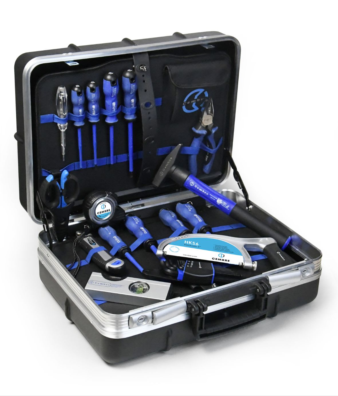 CEMBRE - Valigia portautensile professionale rigida con assortimento utensili.
