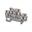 CEMBRE - MORS X GUIDA DIN,PUSH-IN,2LV,SEZ.4MM2 GRIG TBP2.5-L2