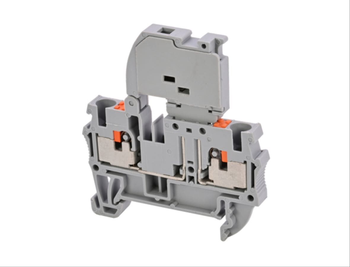 CEMBRE - MORS.FUS.5X20,X DIN,PUSH-IN,SEZ.4MM2 GRIG.