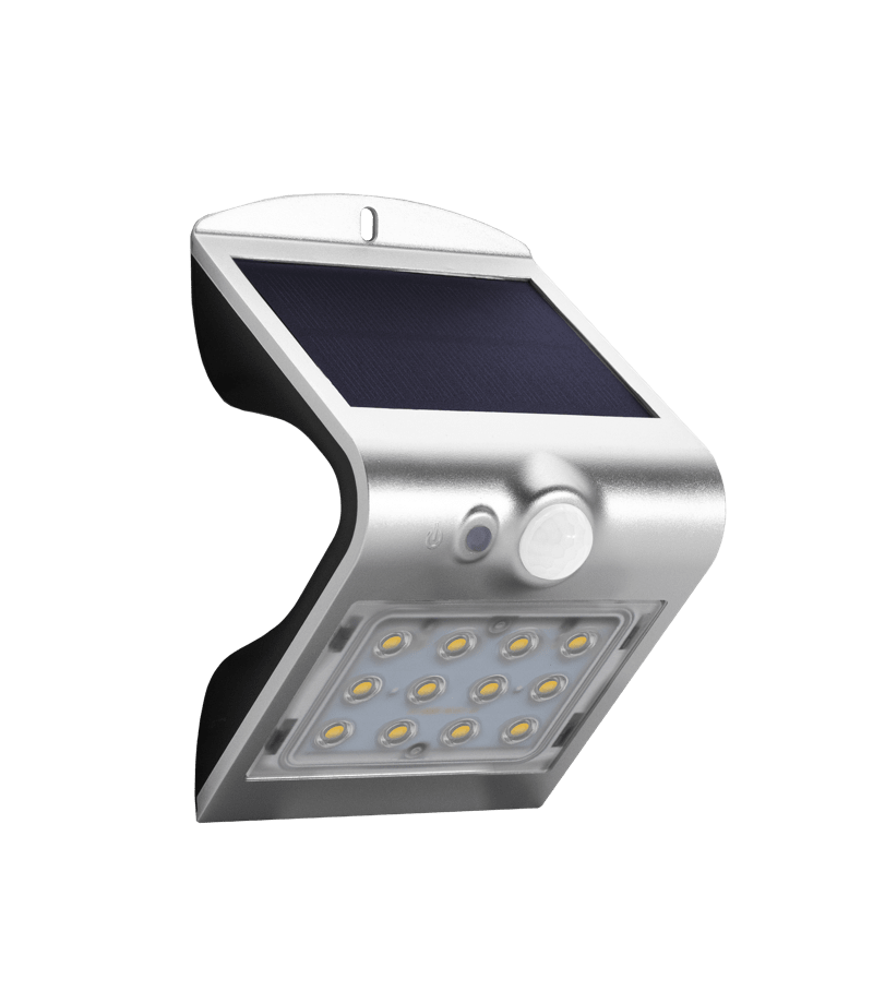 CENTURY - APPLIQUE SOLARE LED ARCADIA 1.5 SILVER