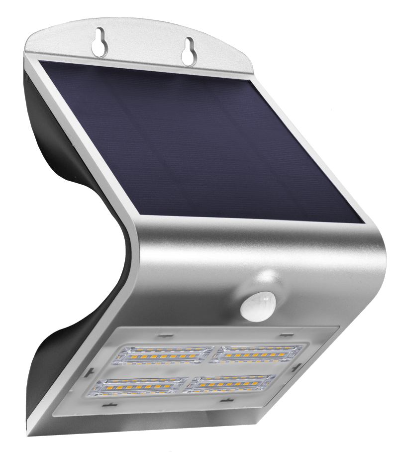 CENTURY - APPLIQUE SOLARE LED ARCADIA 3.2 SILVER