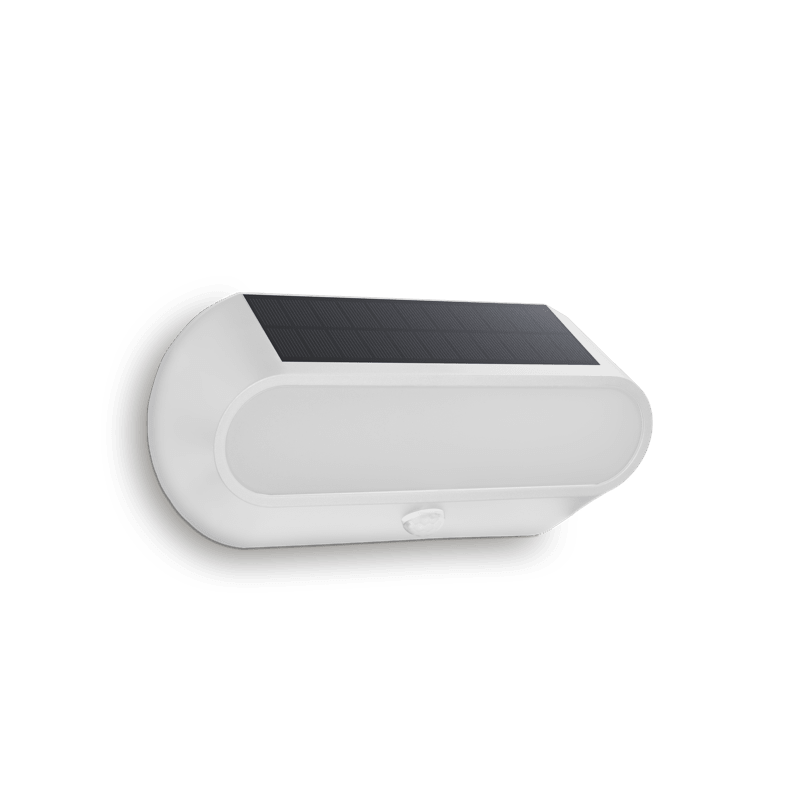 CENTURY - APPLIQUE LED SOLAR AURA OVALE BIANCA