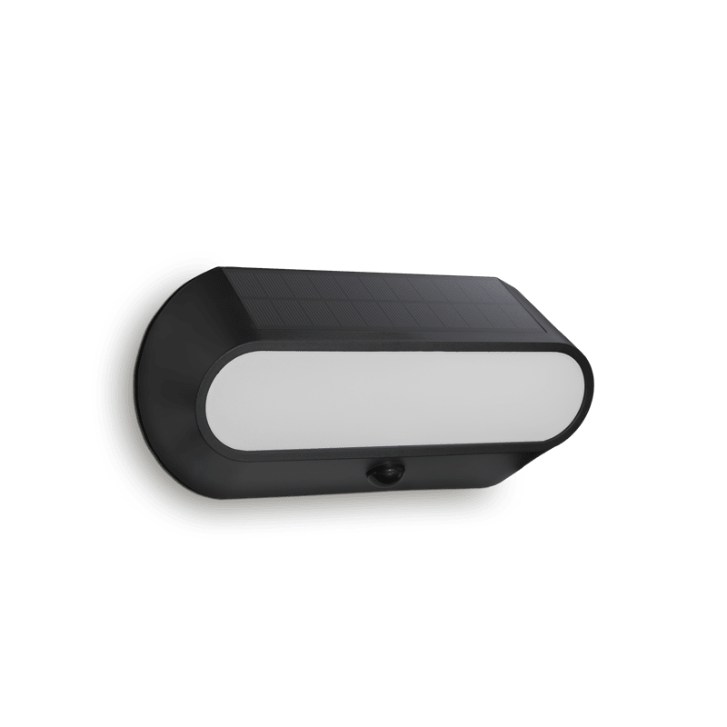 CENTURY - APPLIQUE LED SOLAR AURA OVALE NERA