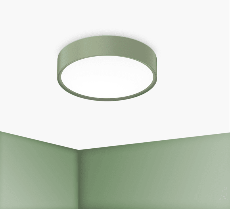 CENTURY - PLAF. BLANCA LUXE 300MM VERDE SALVIA