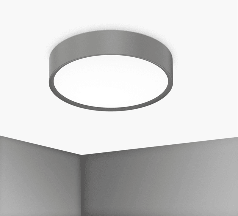 CENTURY - PLAF. BLANCA LUXE 400MM GRIGIO