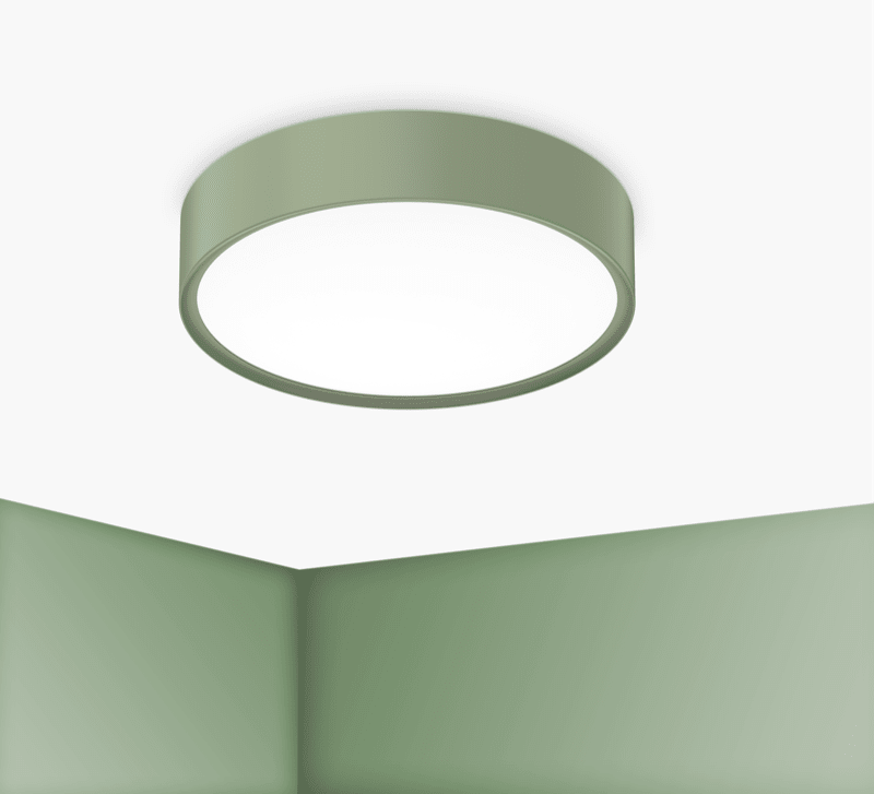 CENTURY - PLAF. BLANCA LUXE 400MM VERDE SALVIA
