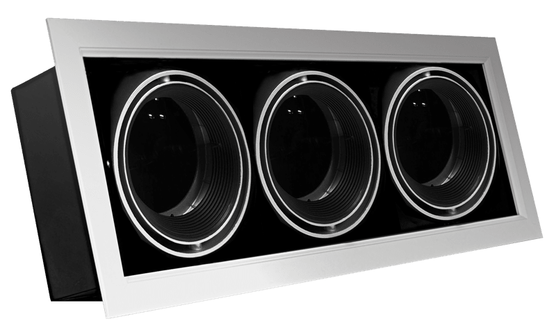 CENTURY - PLAFONIERA CITY FRAME AR111 3 POSTI