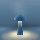 CENTURY - LAMP. DA TAVOLO COCO RICAR. BASE PG BLU