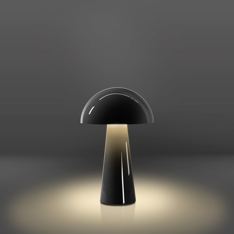 CENTURY - LAMP. DA TAVOLO COCO RICAR. BASE PG NERA
