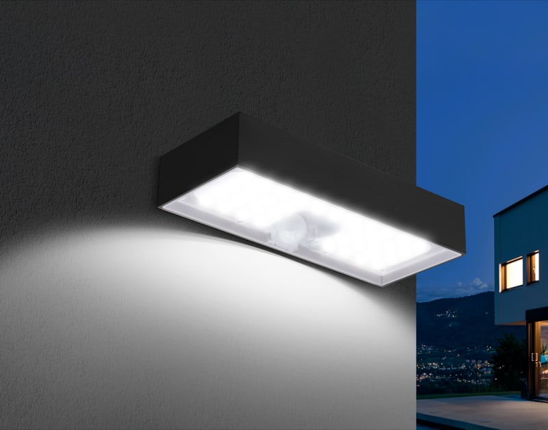 CENTURY - APPLIQUE LED SOLAR DOMINO NERO