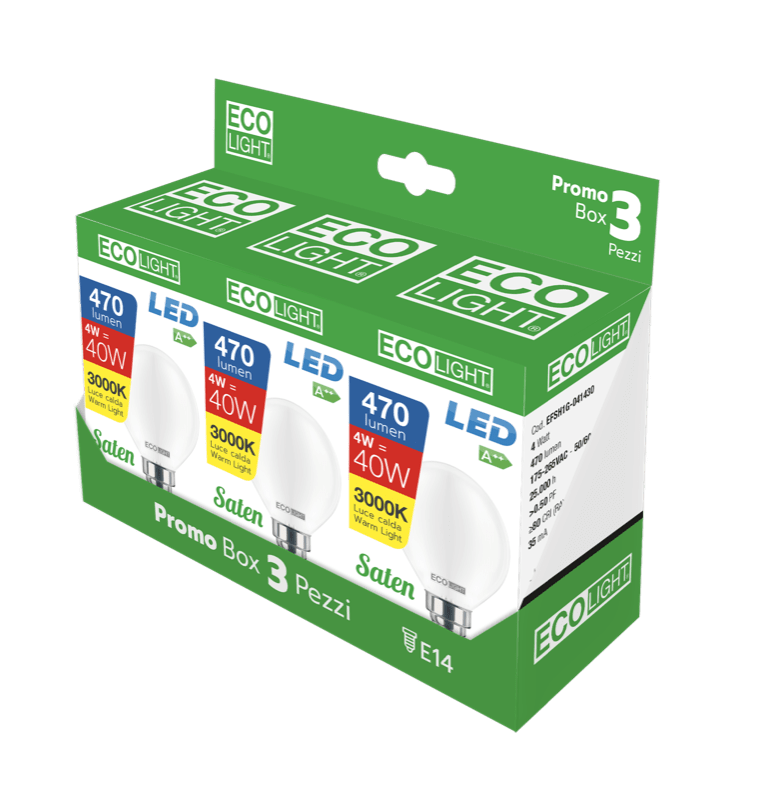 CENTURY - FIL. LED ECOLIGHT SFERA SATEN