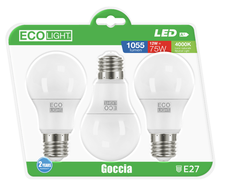 CENTURY - LAMP. LED ECOLIGHT GOCCIA A60 EG33-122740