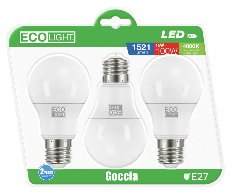 CENTURY - LAMP. LED ECOLIGHT GOCCIA A60