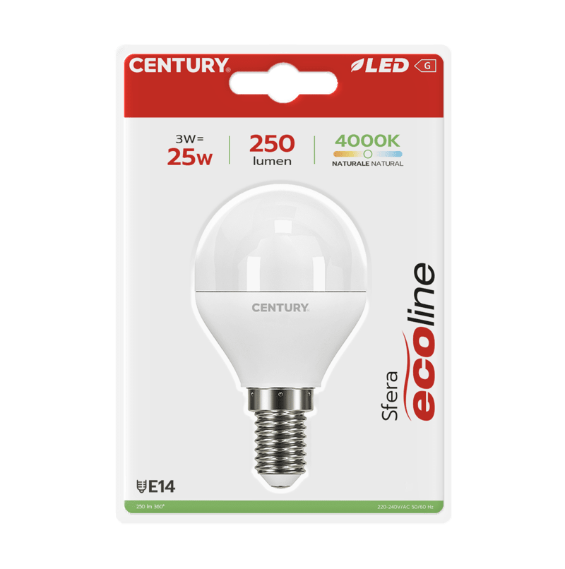 CENTURY - LAMP. LED ECOLINE SFERA ELH1G-031440BL