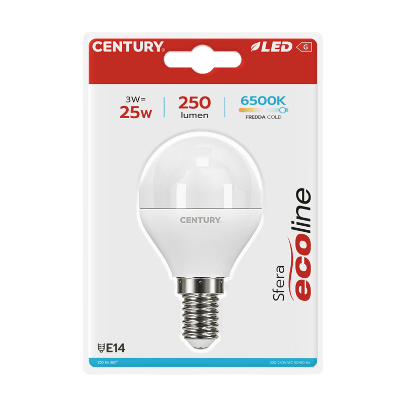 CENTURY - LAMP. LED ECOLINE SFERA ELH1G-031464BL