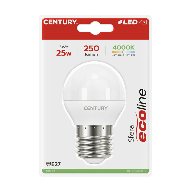 CENTURY - LAMP. LED ECOLINE SFERA ELH1G-032740BL