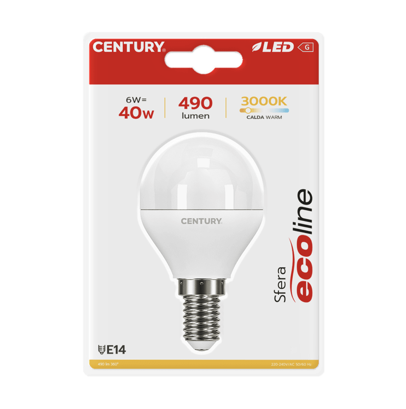 CENTURY - LAMP. LED ECOLINE SFERA ELH1G-061430BL