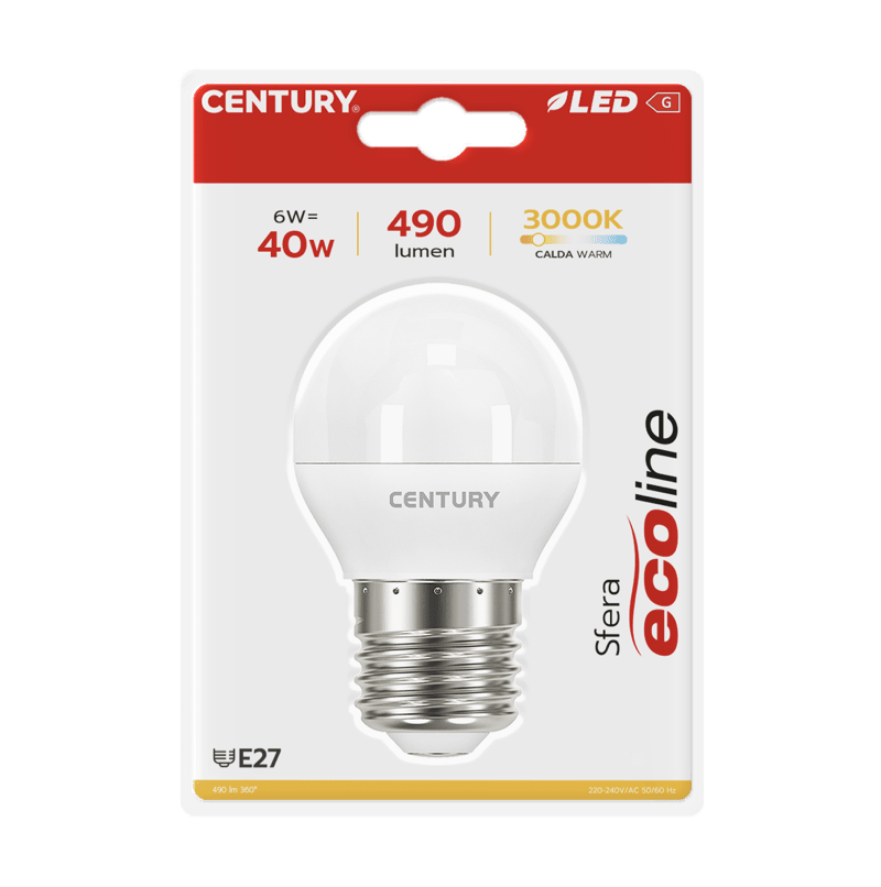 CENTURY - LAMP. LED ECOLINE SFERA ELH1G-062730BL