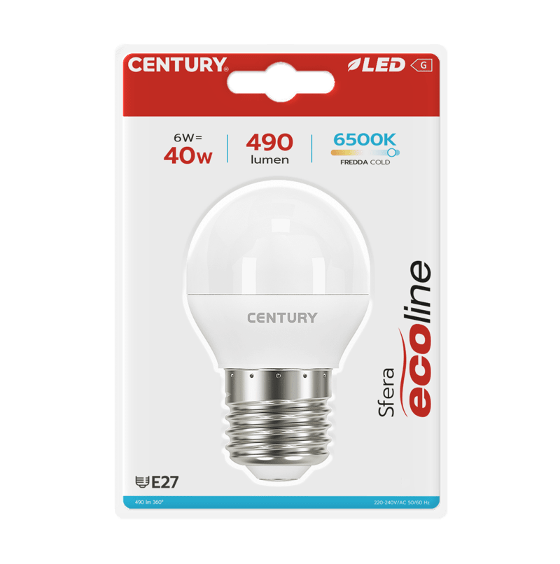 CENTURY - LAMP. LED ECOLINE SFERA ELH1G-062764BL