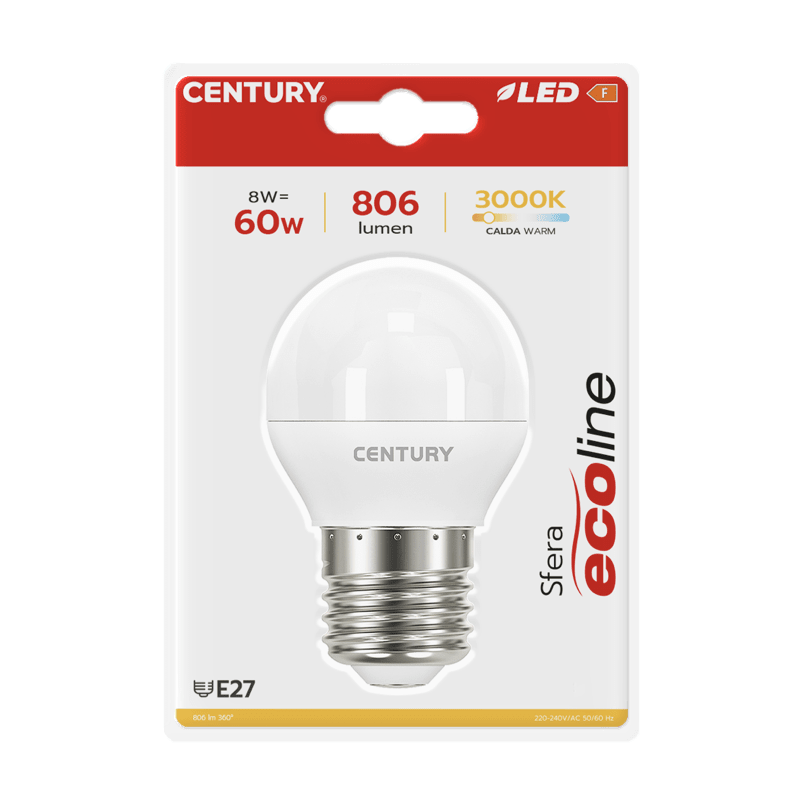 CENTURY - LAMP. LED ECOLINE SFERA ELH1G-082730BL