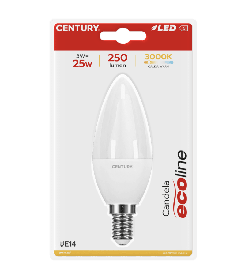 CENTURY - LAMP. LED ECOLINE CANDELA ELM1-031430BL