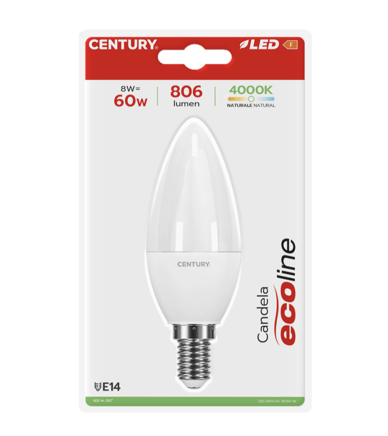 CENTURY - LAMP. LED ECOLINE 60 CANDELA ELM1-081440BL