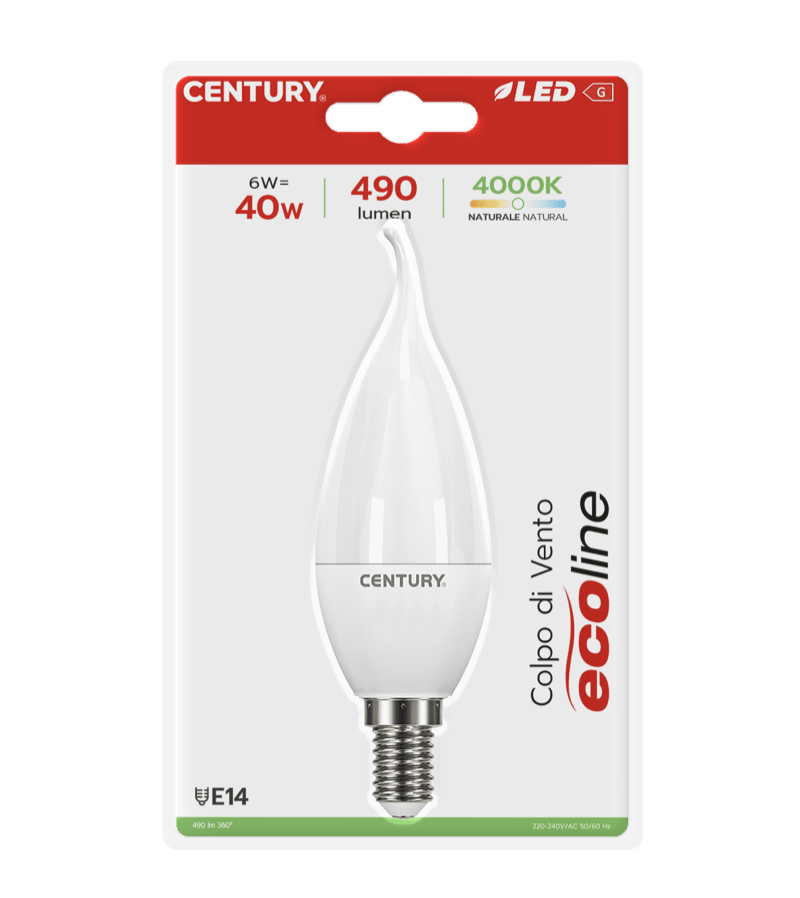 CENTURY - LAMP. LED ECOLINE C. VENTO ELM1C-061440BL