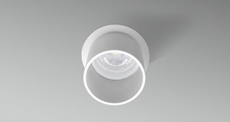 CENTURY - FARETTO SOFFITTO ENFASI INCASSO BIANCO ENIB-GU10