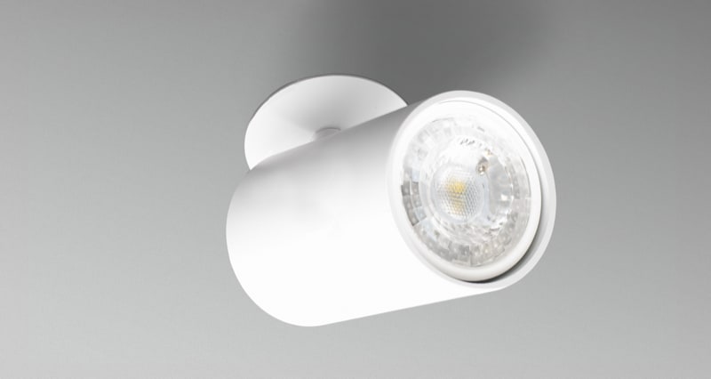 CENTURY - FARETTO SOFFITTO ENFASI INCASSO ORIENT. ENIBOR-GU10