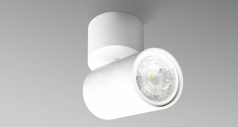 CENTURY - FARETTO SOFFITTO ENFASI ROUND BIANCO