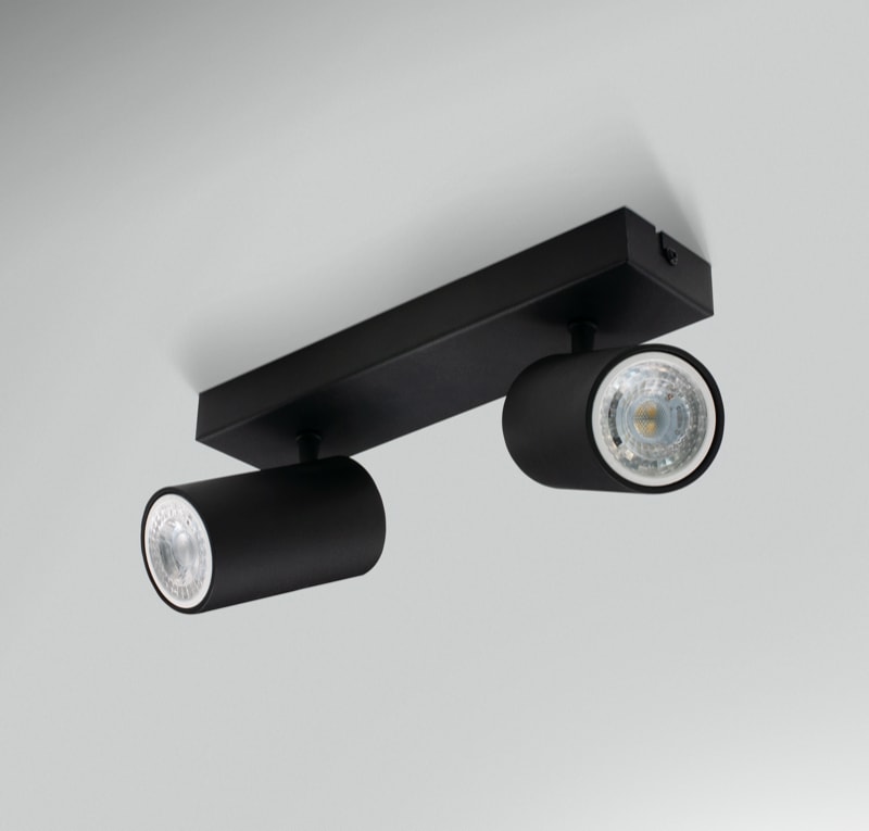 CENTURY - FARETTO SOFFITTO ENFASI SQUARE NERO