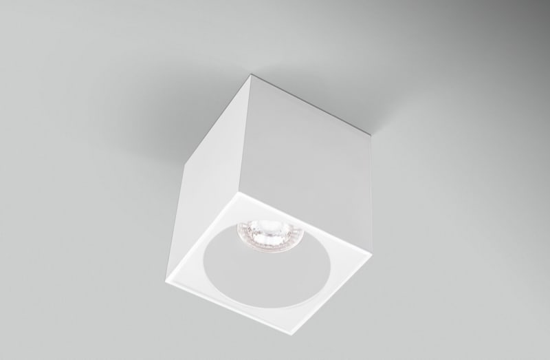 CENTURY - PLAFONIERA LED ESSENZA QUBE BIANCA/BIAN
