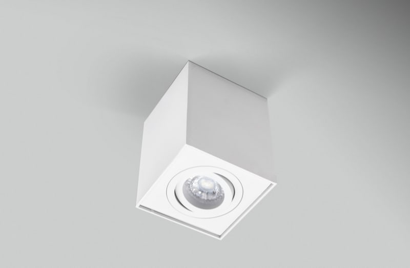 CENTURY - PLAFONIERA LED ESSENZA QUBE BIANCA ORIE