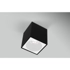 CENTURY - PLAFONIERA LED ESSENZA QUBE NERA/BIANCA