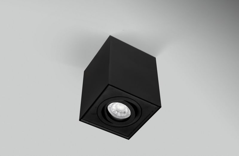 CENTURY - PLAFONIERA LED ESSENZA QUBE NERA ORIENT