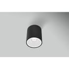 CENTURY - PLAFONIERA LED ESSENZA ROUND NERA/BIANC