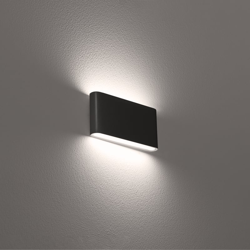 CENTURY - APPLIQUE LED FORMA BIDIREZ. NERO