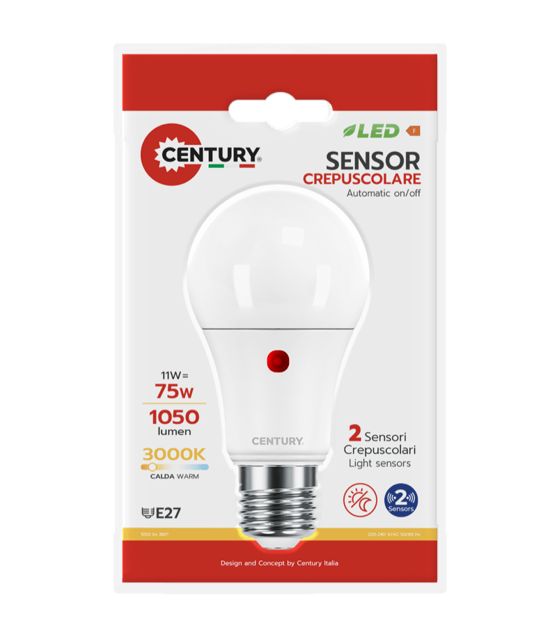 CENTURY - LAMP. LED SENSOR PLUS GOCCIA A60 G3SP-102730BL