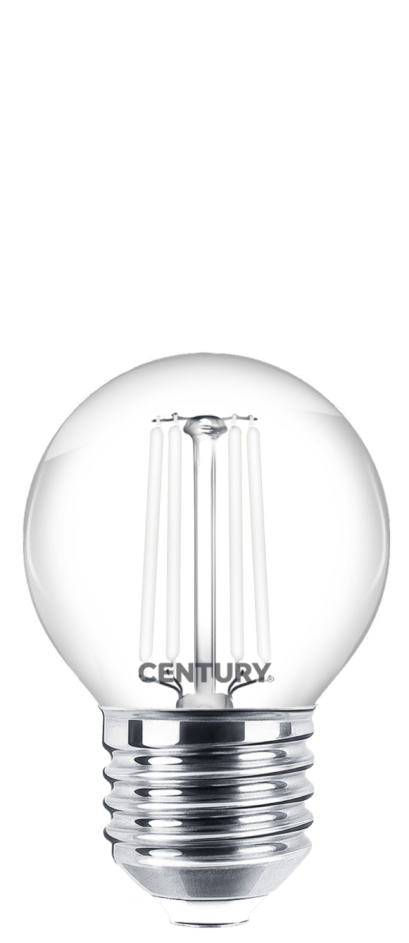 CENTURY - FIL. LED INCANTO WHITE SFERA CHIARA