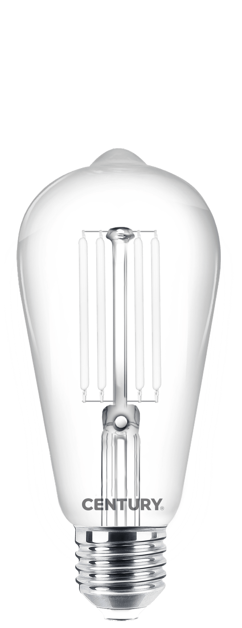 CENTURY - FIL. LED INCANTO WHITE EDISON CHIARA