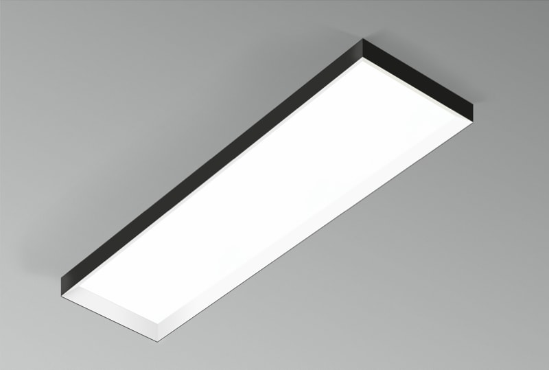 CENTURY - KIT PLAFONE DECO BIANCO-NERO 300X1200X7