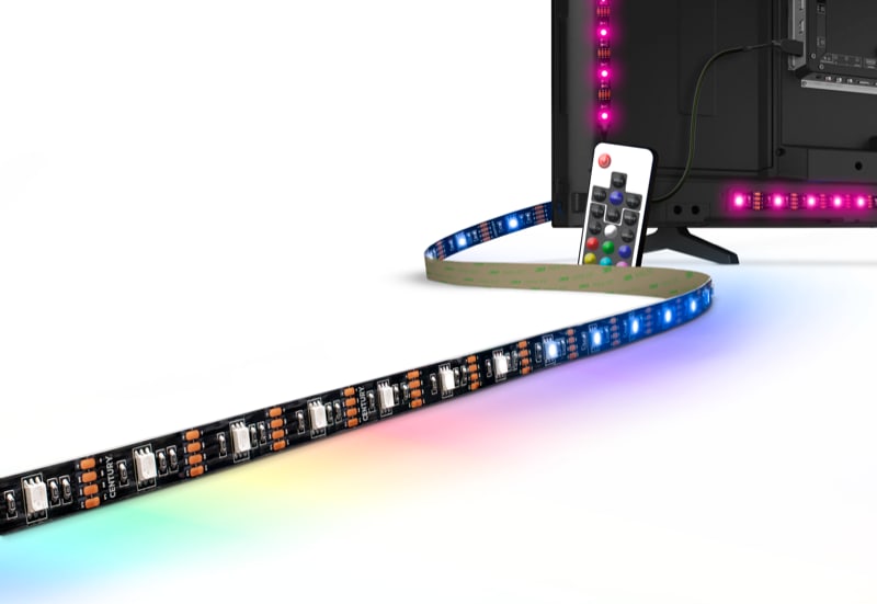 CENTURY - STRIP LED RGB CON TELECOMANDO RF TV-75 KIT-TV75