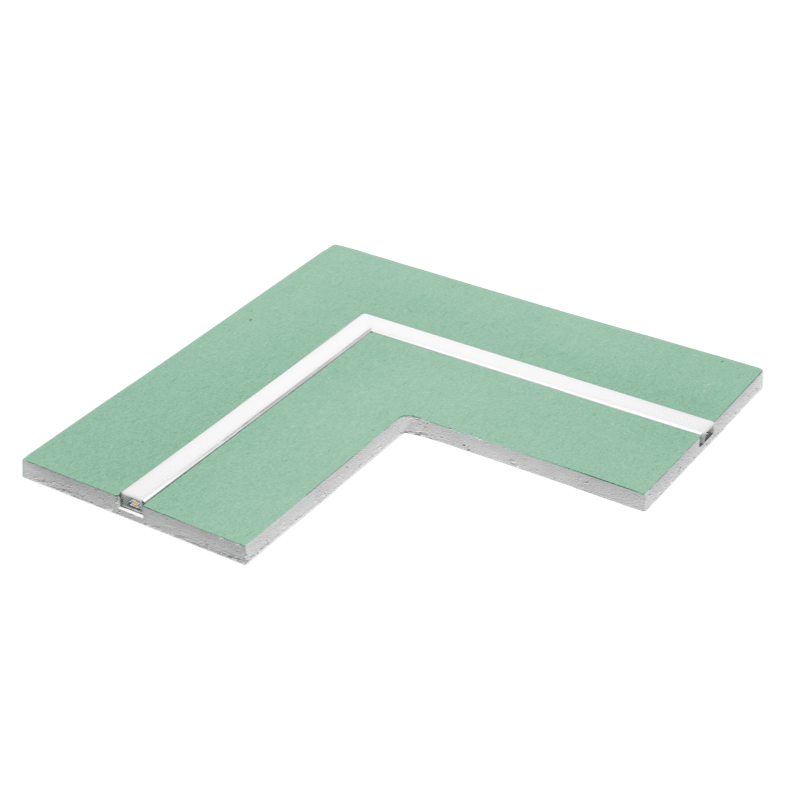 CENTURY - PROFILO ALLUMINIO CON LASTRA CARTONGESS KPRCG-1709-ID-L