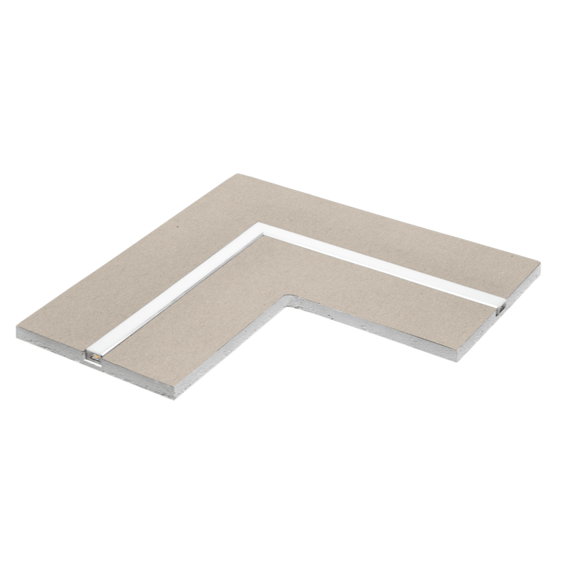 CENTURY - PROFILO ALLUMINIO CON LASTRA CARTONGESS KPRCG-1709-L