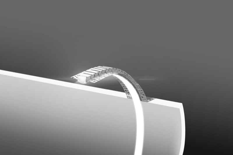 CENTURY - PROFILO ALLUMINIO - FLESSIBILE INCASSO KPRCG-6214