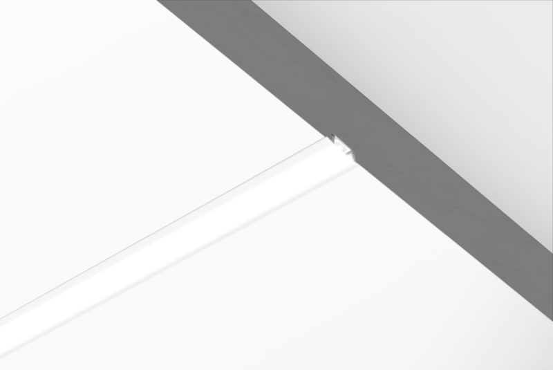 CENTURY - PROFILO IN ALLUMINIO - INCASSO - BIANCO
