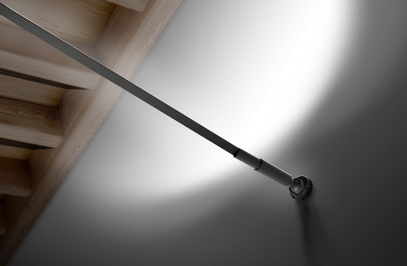CENTURY - SISTEMA LINEARE LED LUCE TESA - NERO