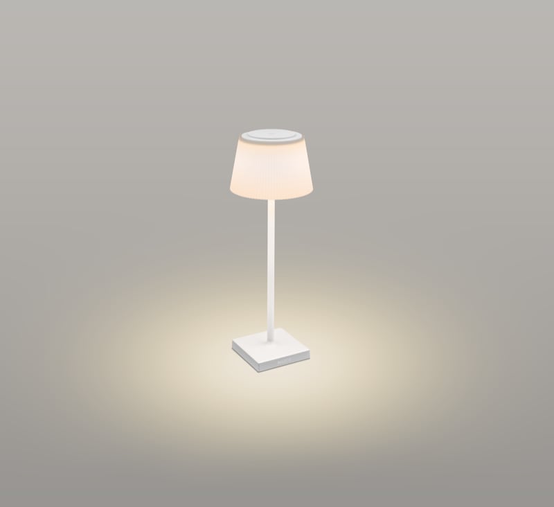 CENTURY - LAMP. DA TAVOLO MARG RICAR. BIANCO