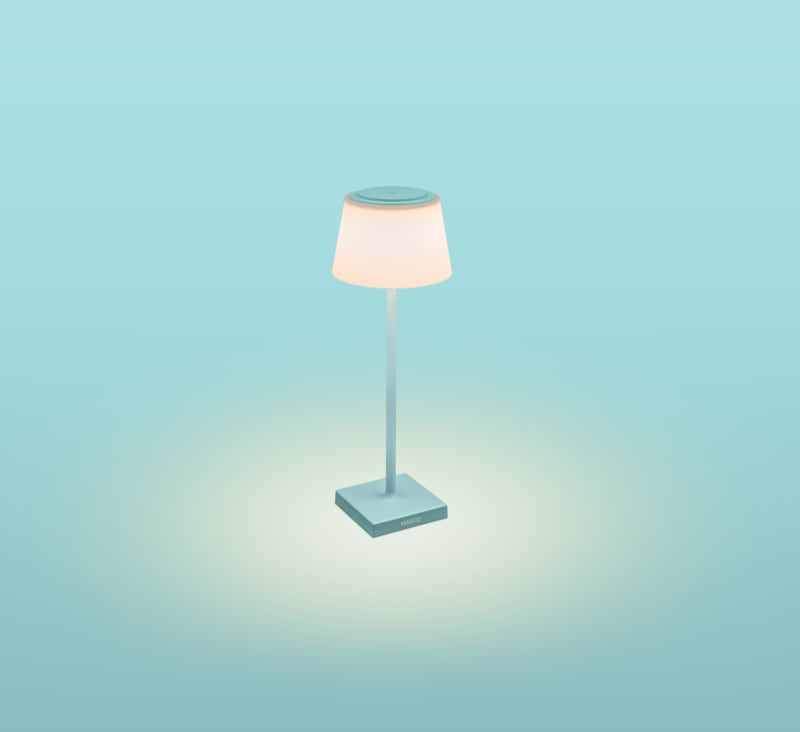 CENTURY - LAMP. DA TAVOLO MARG RICAR. TURCHESE