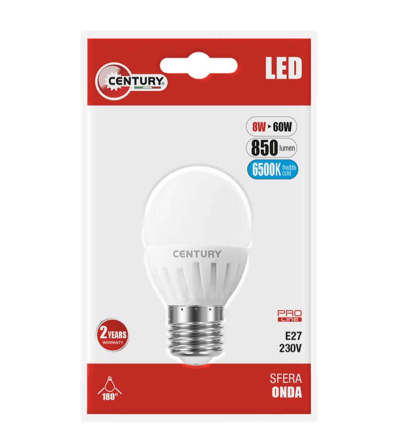 CENTURY - LAMP. LED ONDA SFERA